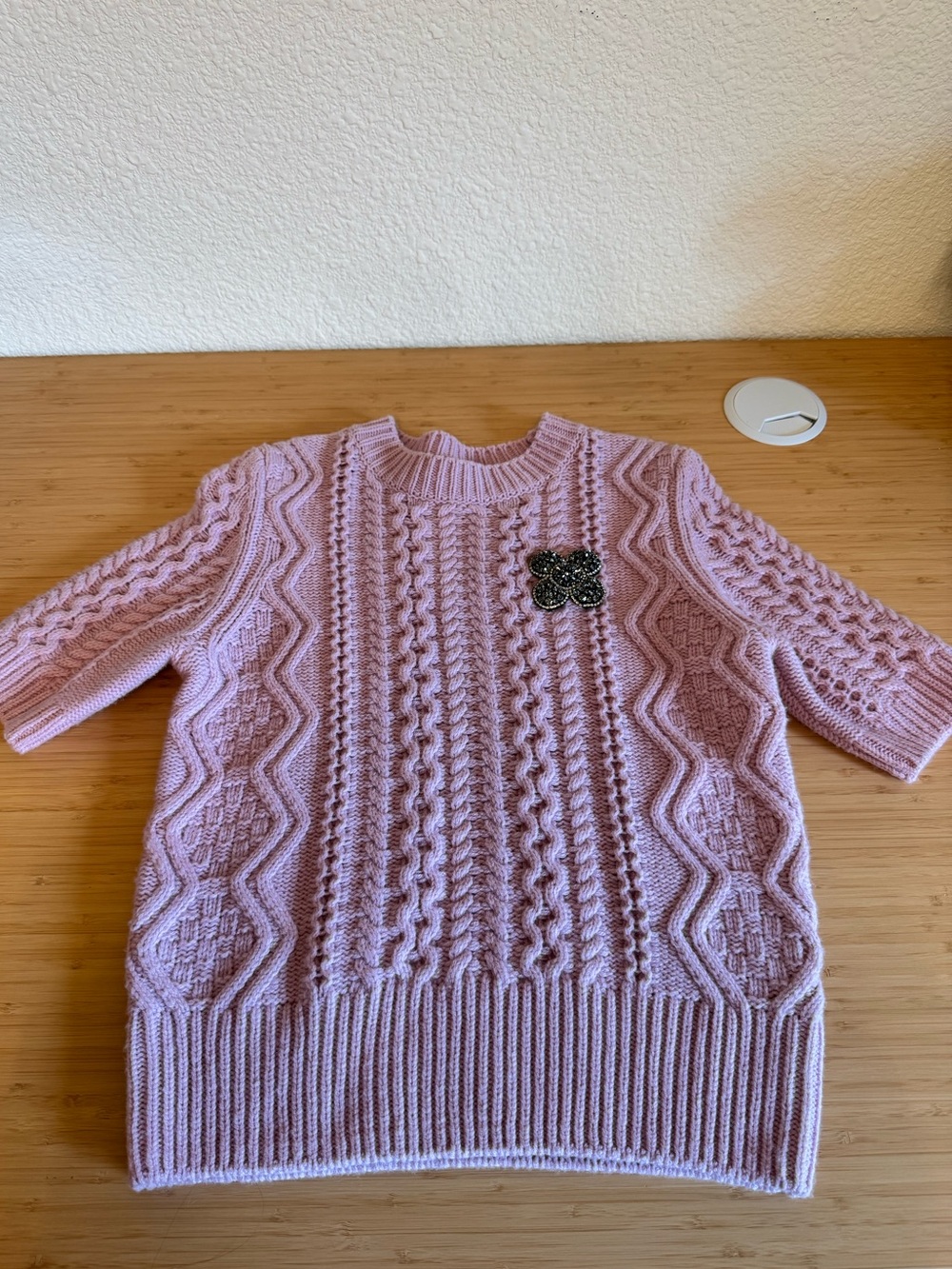 Pink Tara Jarmon Merino Wool Sweater